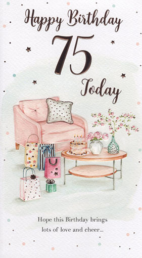 Picture of 75TH BIRTHDAY CARD